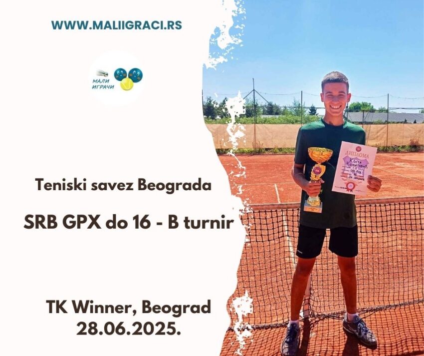 Kosta najbolji na SRB GPX za juniore do 16 g. (B turir) – TK Winner, Beograd, 28.06.2025.