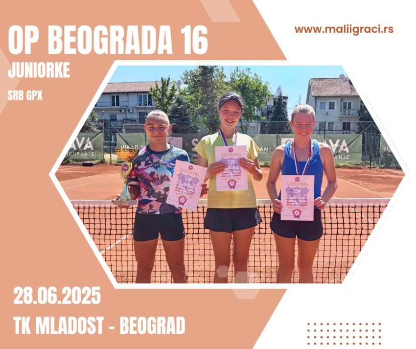 Lena najbolja na SRB GPX za juniorke do 16 g. – TK Mladost, Beograd, 28.06.2025.