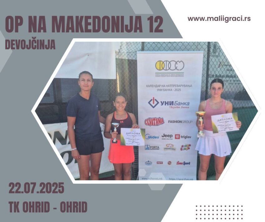 Vedrana najdobra na OP na Makedonija do 12g. – devojčinja, TK Ohrid, Ohrid 22.07.2025.