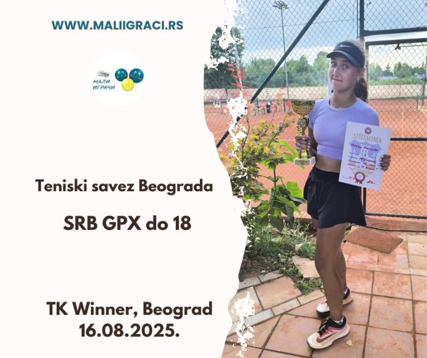 Kseniia najbolja na SRB GPX za juniorke do 18 g. – TK Winner, Beograd, 28.06.2025.