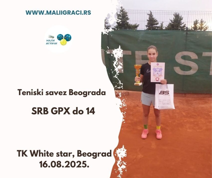 Milica najbolja na SRB GPX za devojčice do 14 g. – TK White star, Beograd, 16.08.2025.