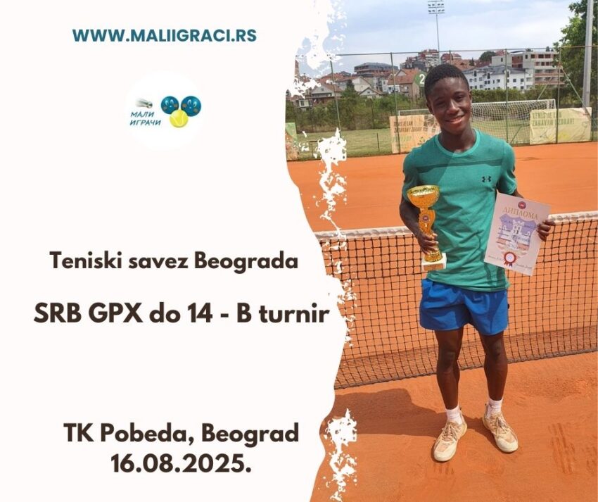 Salami najbolji na SRB GPX za dečake do 14 g. (B turnir) – TK Pobeda, Beograd, 16.08.2025.