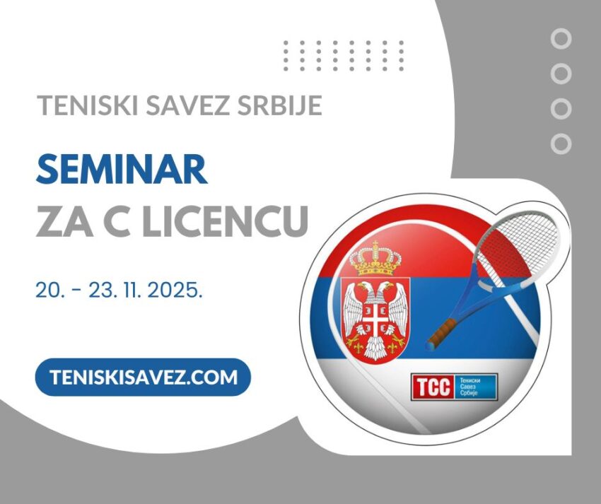 Seminar za C licencu – od 20.11.2025. – Teniski savez Srbije