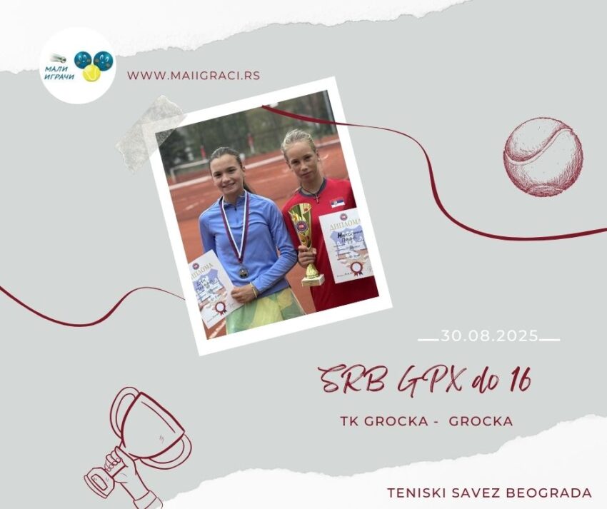 Nikolina najbolja na SRB GPX za juniorke do 16 g.  – TK Grocka, Grocka, 30.08.2025.