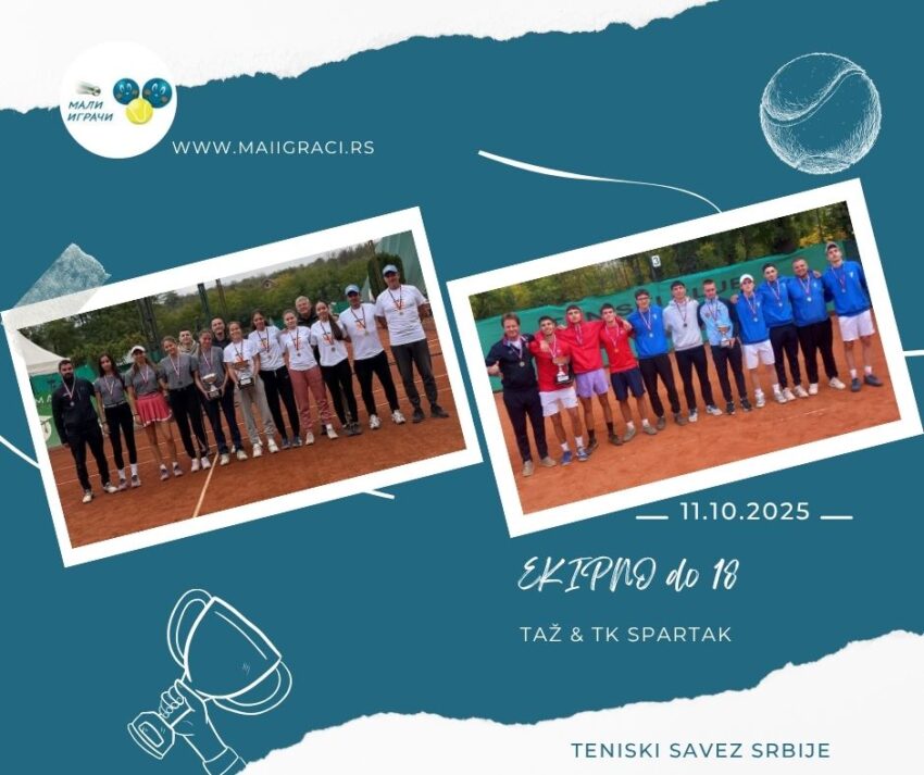 TAŽ i TK Crvena zvezda najbolji na završnom turniru Ekipnog prvenstva do 18 g. – 11.10.25. – Teniski savez Srbije