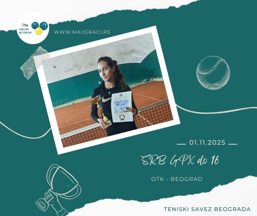Mina najbolja na SRB GPX za juniorke do 16 g. – OTK Beograd, Beograd – 01.11.2025.