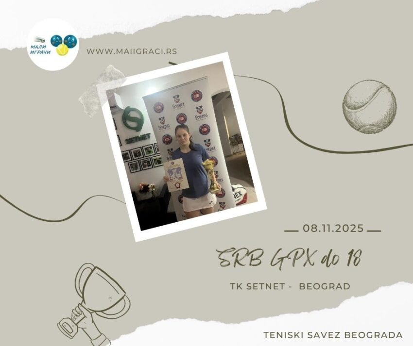 Emilija najbolja na SRB GPX za juniorke do 18 g. – TK Setnet, Beograd – 08.11.2025.