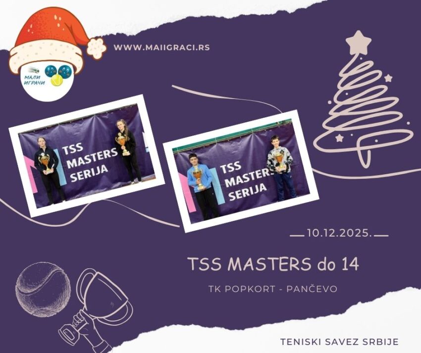 Mina i Viktor najbolji na TSS Masters U14 – 10.12.2025 – TK Popkort, Pančevo