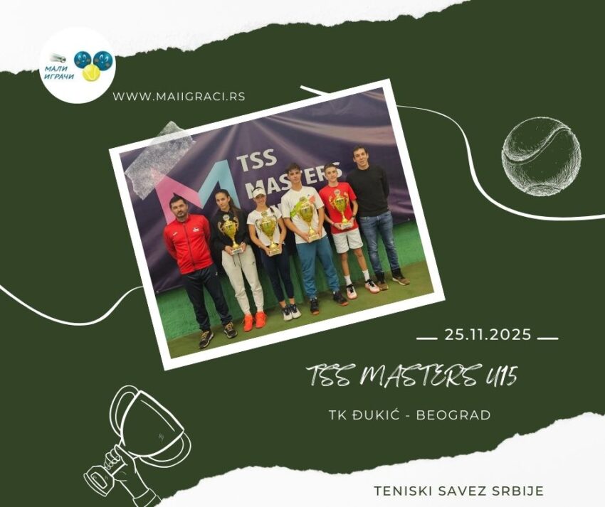 Ena i Pavle najbolji na TSS Masters U15 – 25.11.2025 – TK Đukić, Beograd