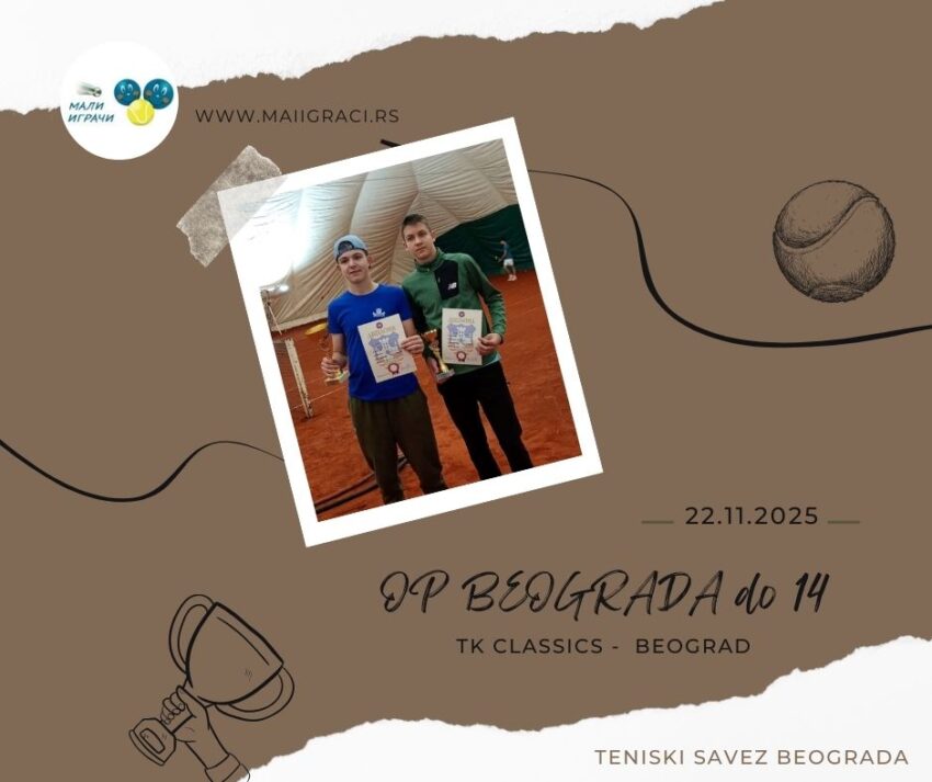 Aleksa najbolji na OP Beograda za dečake do 14 g. – TK Classics, Beograd – 22.11.2025.