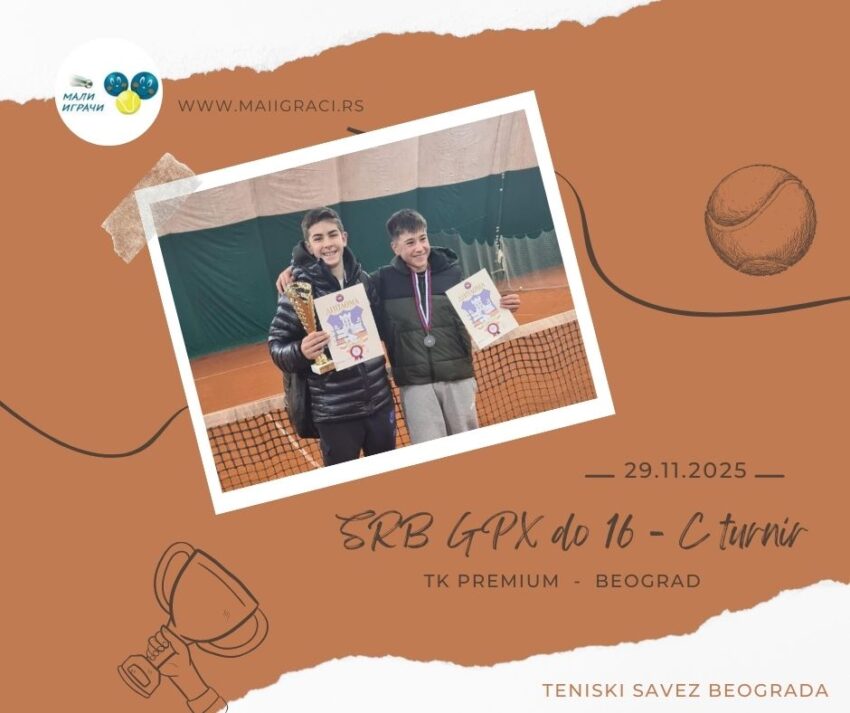 Aleksa najbolji na SRB GPX za juniore do 16 g. – C turnir – TK Premium, Beograd – 29.11.2025.