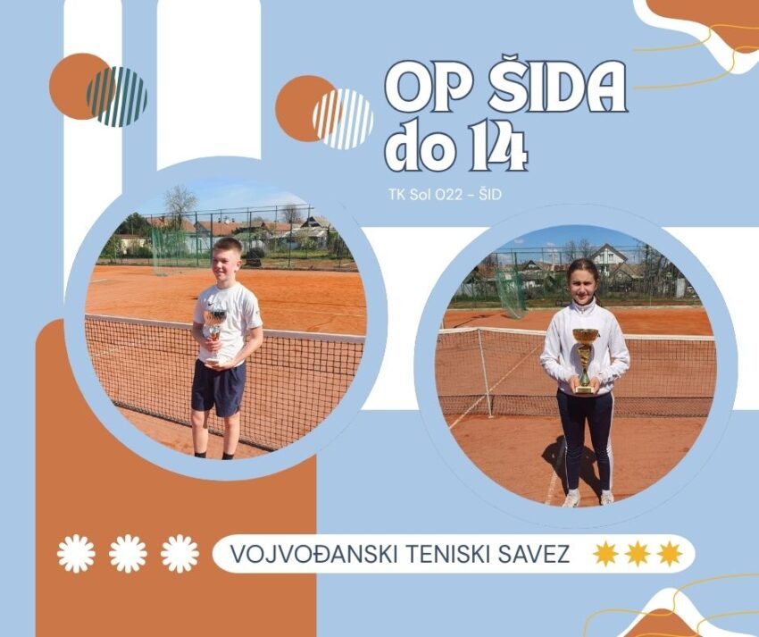 Neša i Natalija najbolji na OP Šida do 14 g. – dečaci i devojčice – TK Sol 022, Šid – 04.04.26.