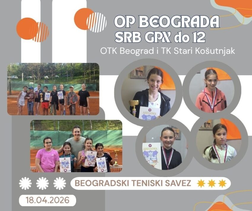 Lola i Darina najbolje na SRB GPX za devojčice do 12 g. – TK Stari Košutnjak i OTK, Beograd – 18.04.2026.