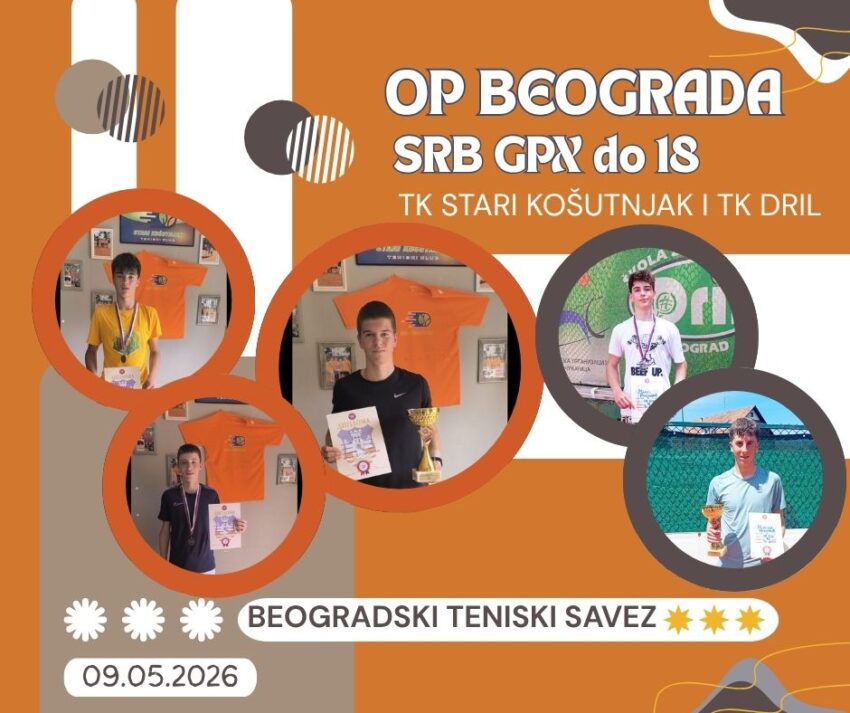 Karol i Nikola najbolji na SRB GPX za juniore do 18 g. – TK Stari Košutnjak i TK Dril, Beograd – 09.05.2026.