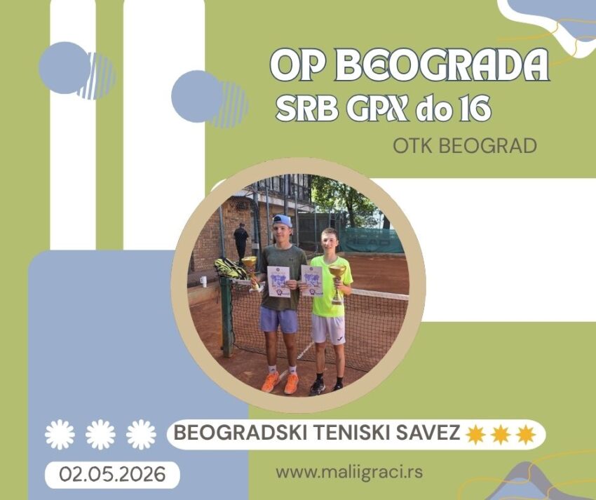Jovan najbolji na OP Beograda za juniore do 16 g. – OTK Beograd, Beograd – 02.05.2026.