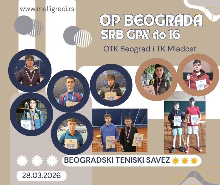 Petar i Mihajlo najbolji na SRB GPX za juniore do 16 g. – OTK i TK Mladost, Beograd – 28.03.2026.